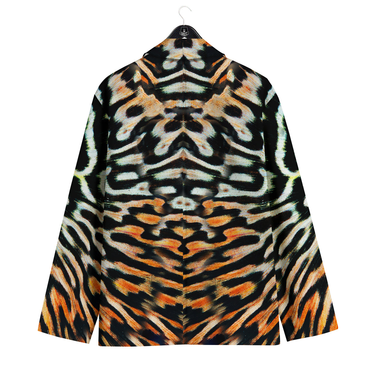 Butterfly Wing Skin Orage Print Men's Sport Coat-grizzshop