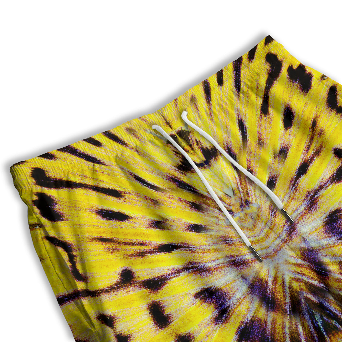 Butterfly Wing Skin Yellow Print Men's Athletic Shorts