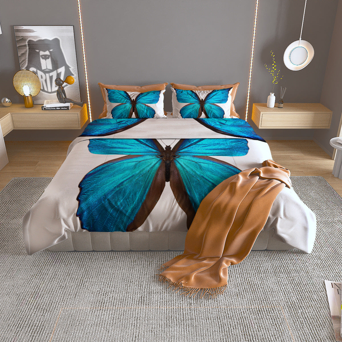 Cartoon Doll Voodoo Print Duvet Cover Bedding Set