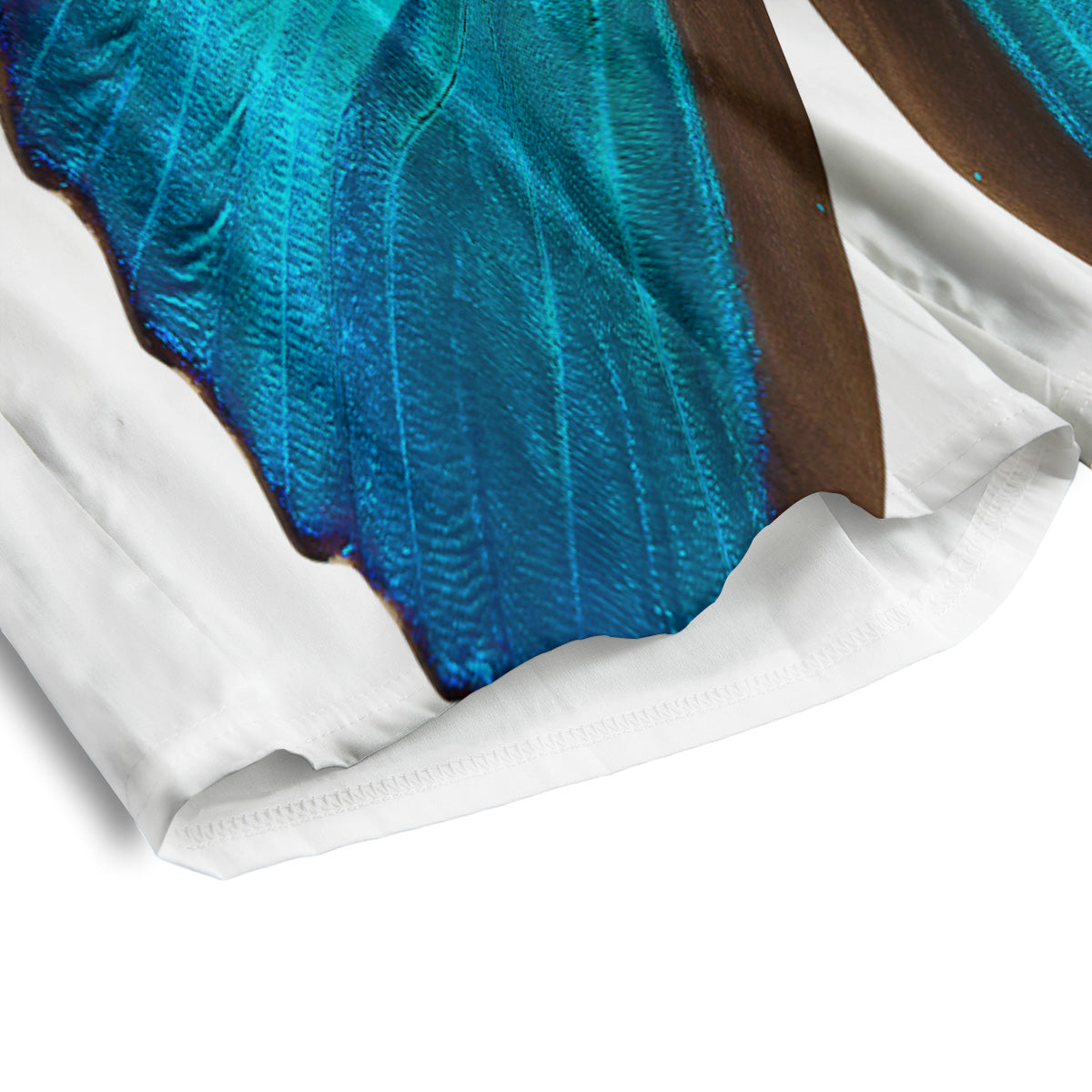 Butterfly Wings Blue Monarch Print Men's Athletic Shorts