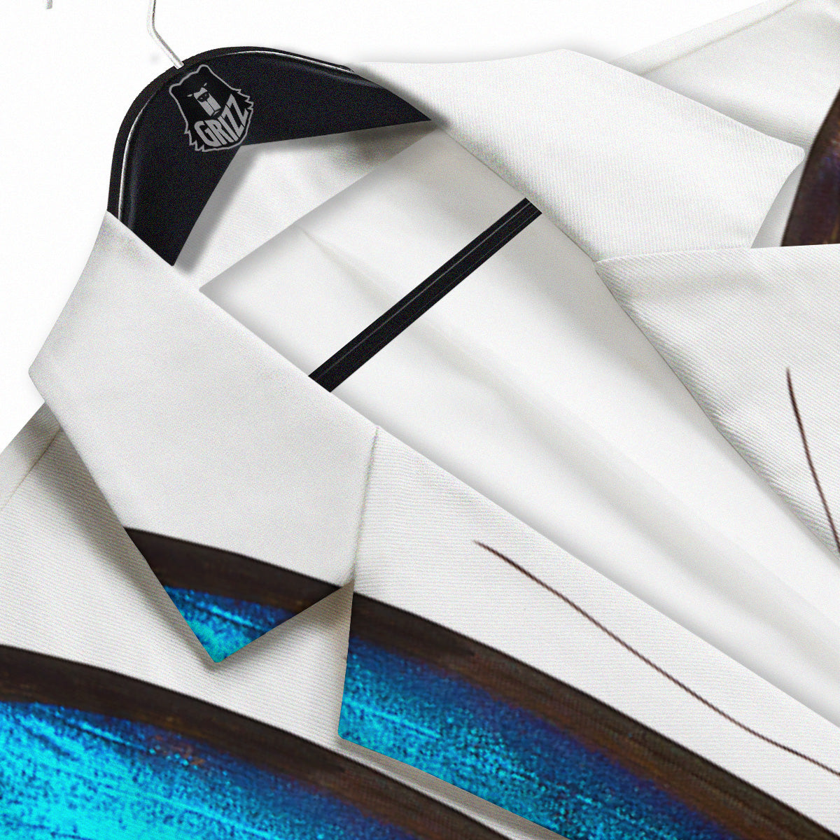 Butterfly Wings Blue Monarch Print Men's Sport Coat-grizzshop