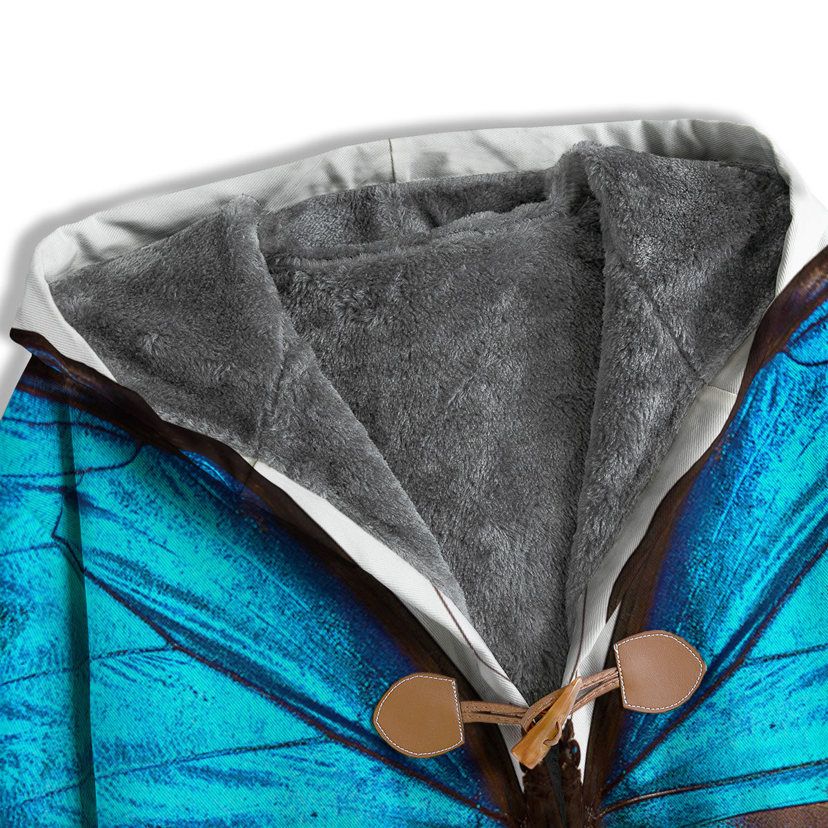 Butterfly Wings Blue Monarch Print Men's Windbreaker Jacket-grizzshop