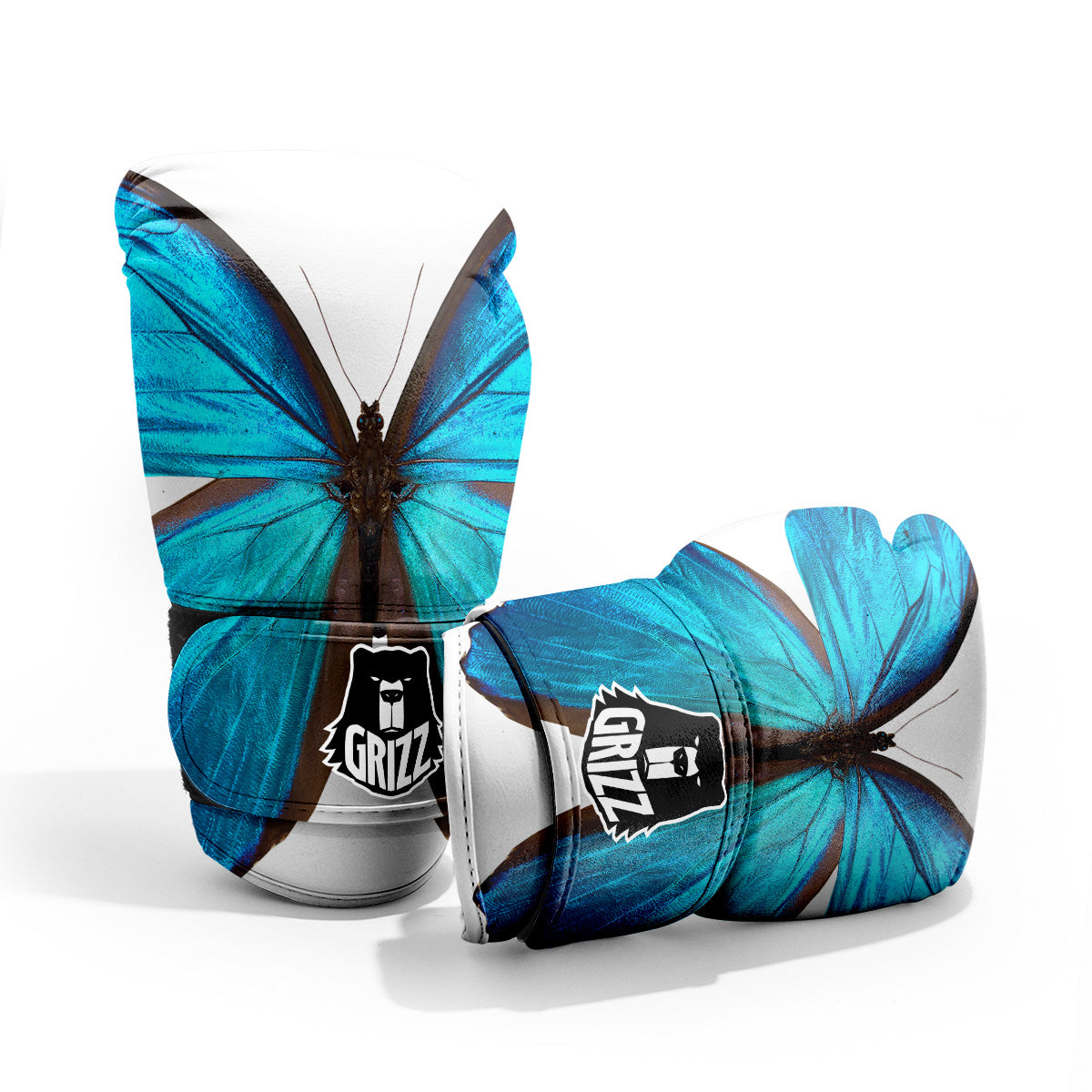 Butterfly Wings Blue Monarch Print Pro Boxing Glove