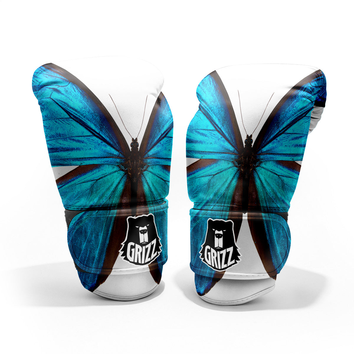 Butterfly Wings Blue Monarch Print Pro Boxing Glove
