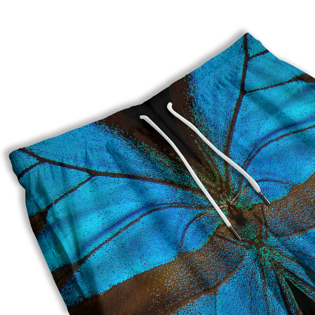 Butterfly Wings Blue Print Men's Athletic Shorts