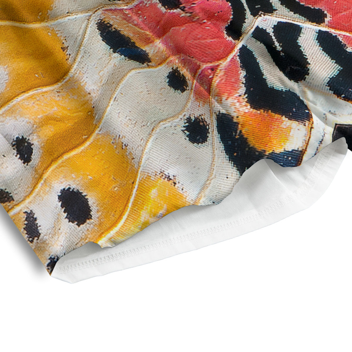 Butterfly Wings Orange Monarch Print Men's Athletic Shorts