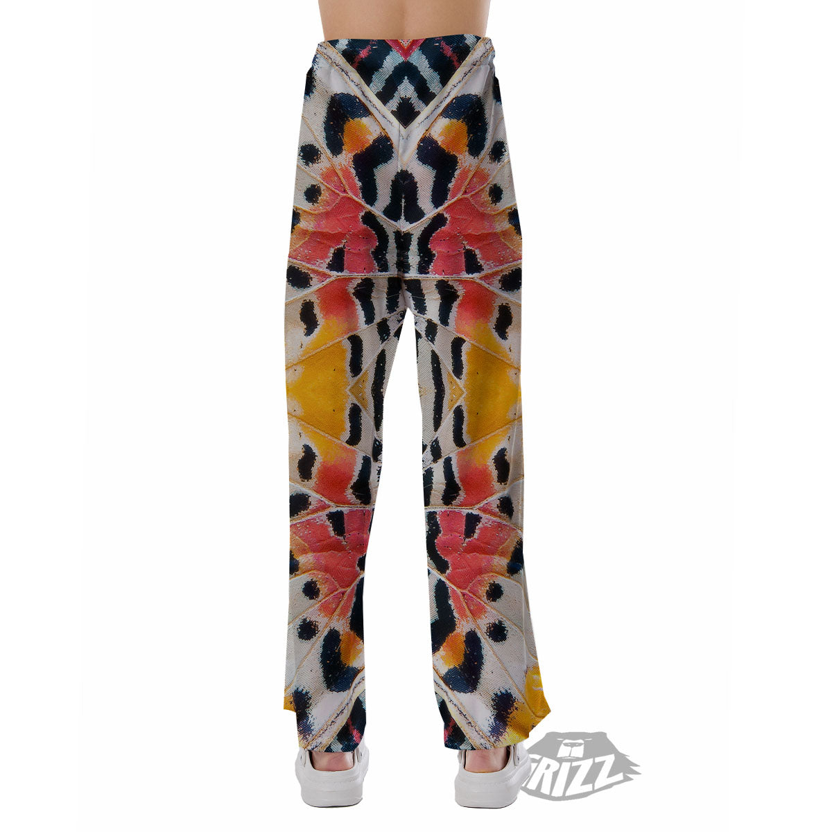 Butterfly Wings Orange Monarch Print Pajama Pants-grizzshop