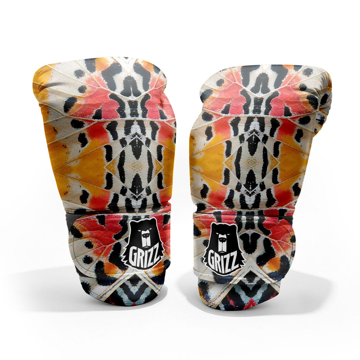 Butterfly Wings Orange Monarch Print Pro Boxing Glove