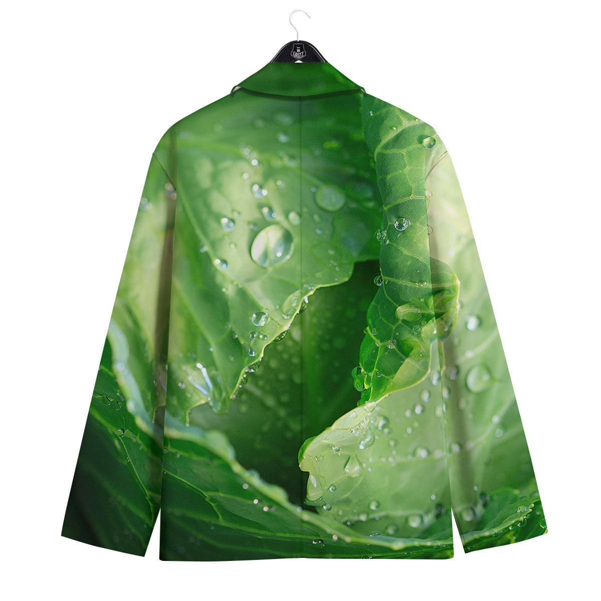 Cabbage Fresh Leaf Print Men's Sport Coat-grizzshop