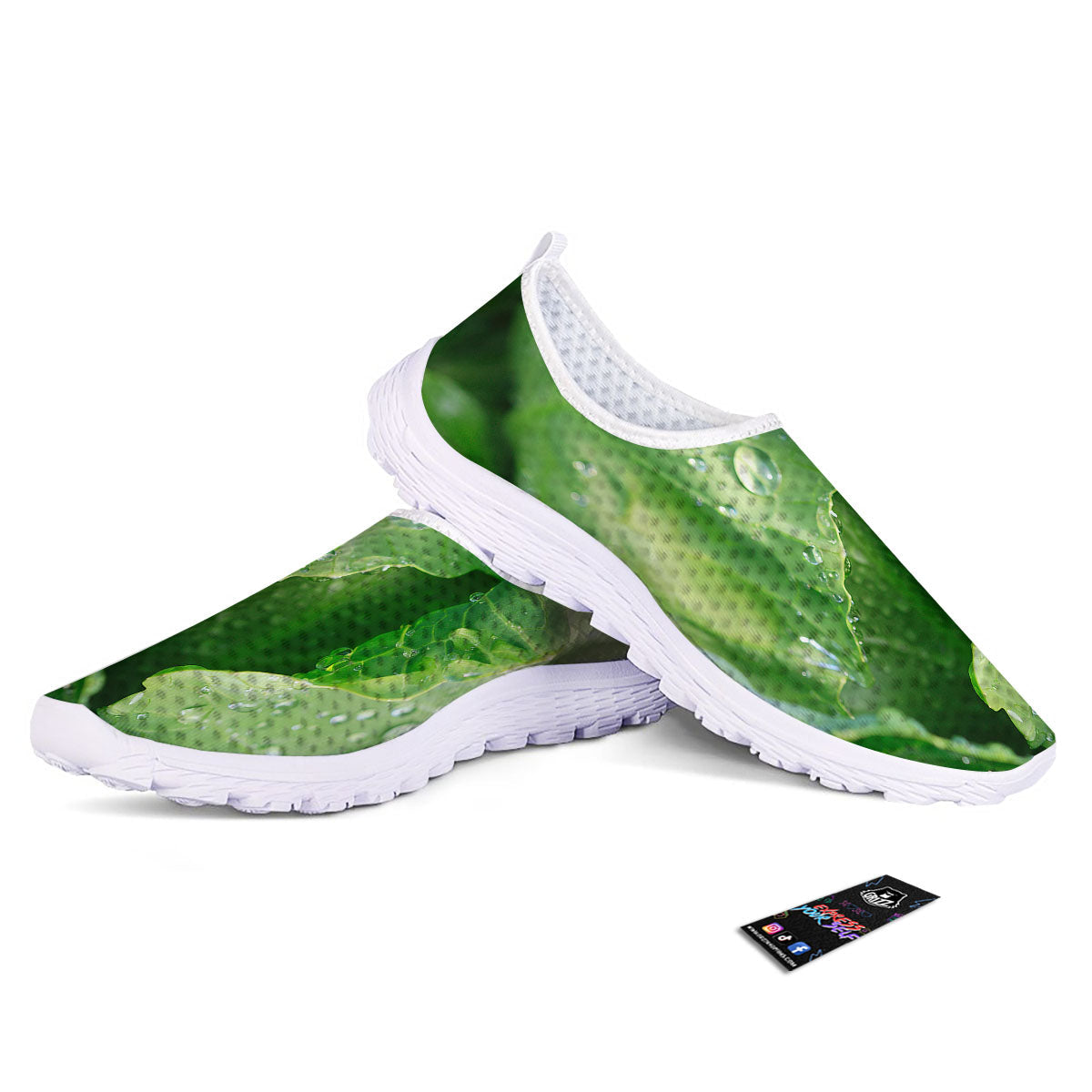 Cabbage Fresh Leaf Print Nurse Shoes-grizzshop