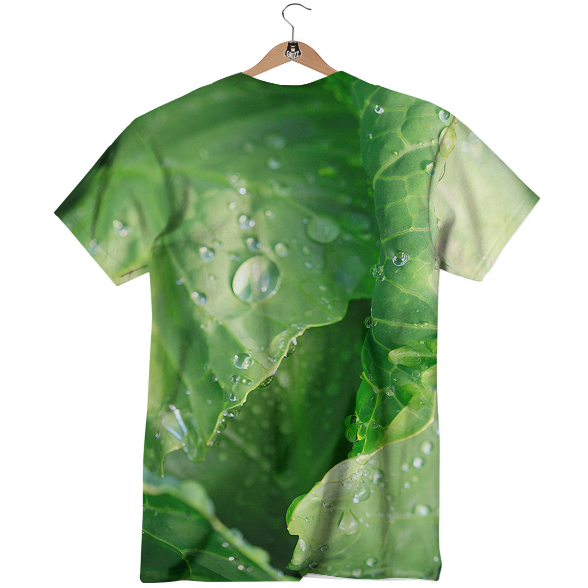 Cabbage Fresh Leaf Print T-Shirt-grizzshop