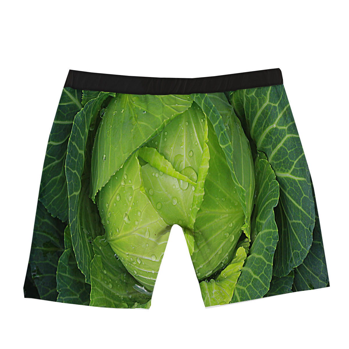 Cabbage Green Print Boxer Briefs-grizzshop