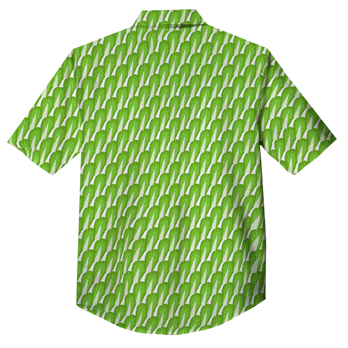 Cabbage Leaf Chinese Print Button Up Shirt-grizzshop