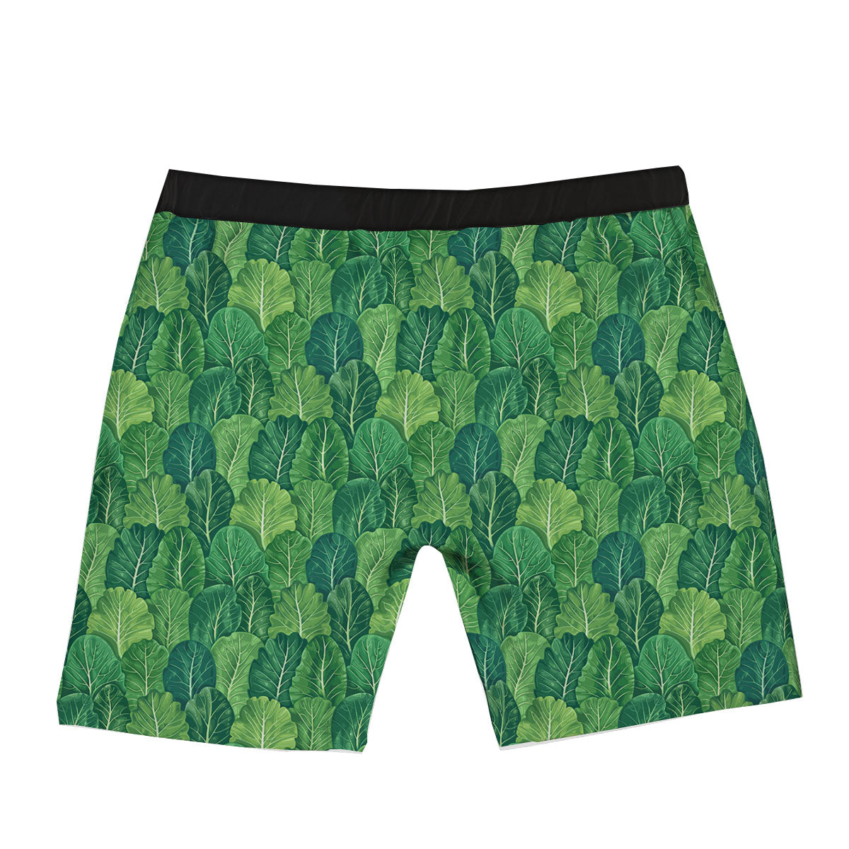 Cabbage Leaf Green Print Boxer Briefs-grizzshop