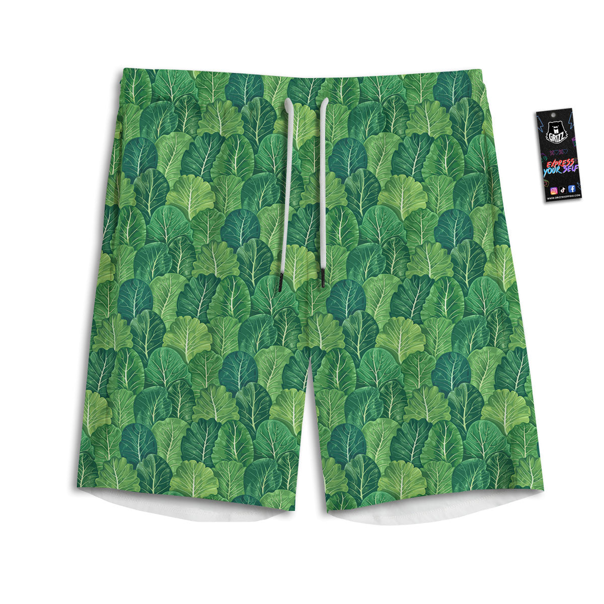 Buffalo Plaid Black And Navy Print Men's Athletic Shorts