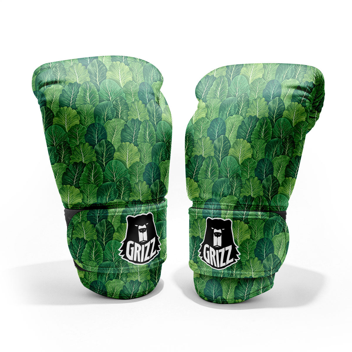 Cabbage Leaf Green Print Pro Boxing Glove