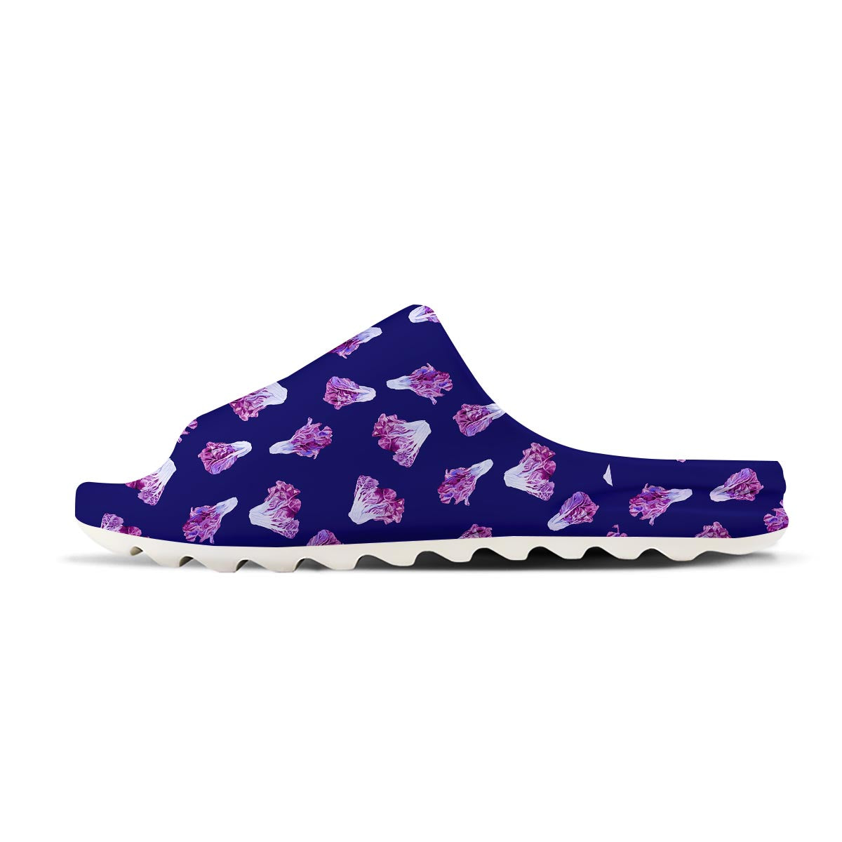 Cabbage Leaves Purple Print Pattern Sandals-grizzshop