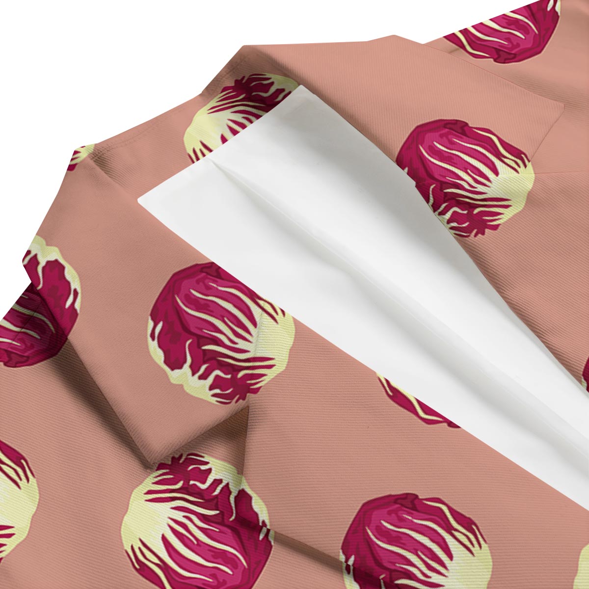 Cabbage Red Print Pattern Men's Blazer-grizzshop