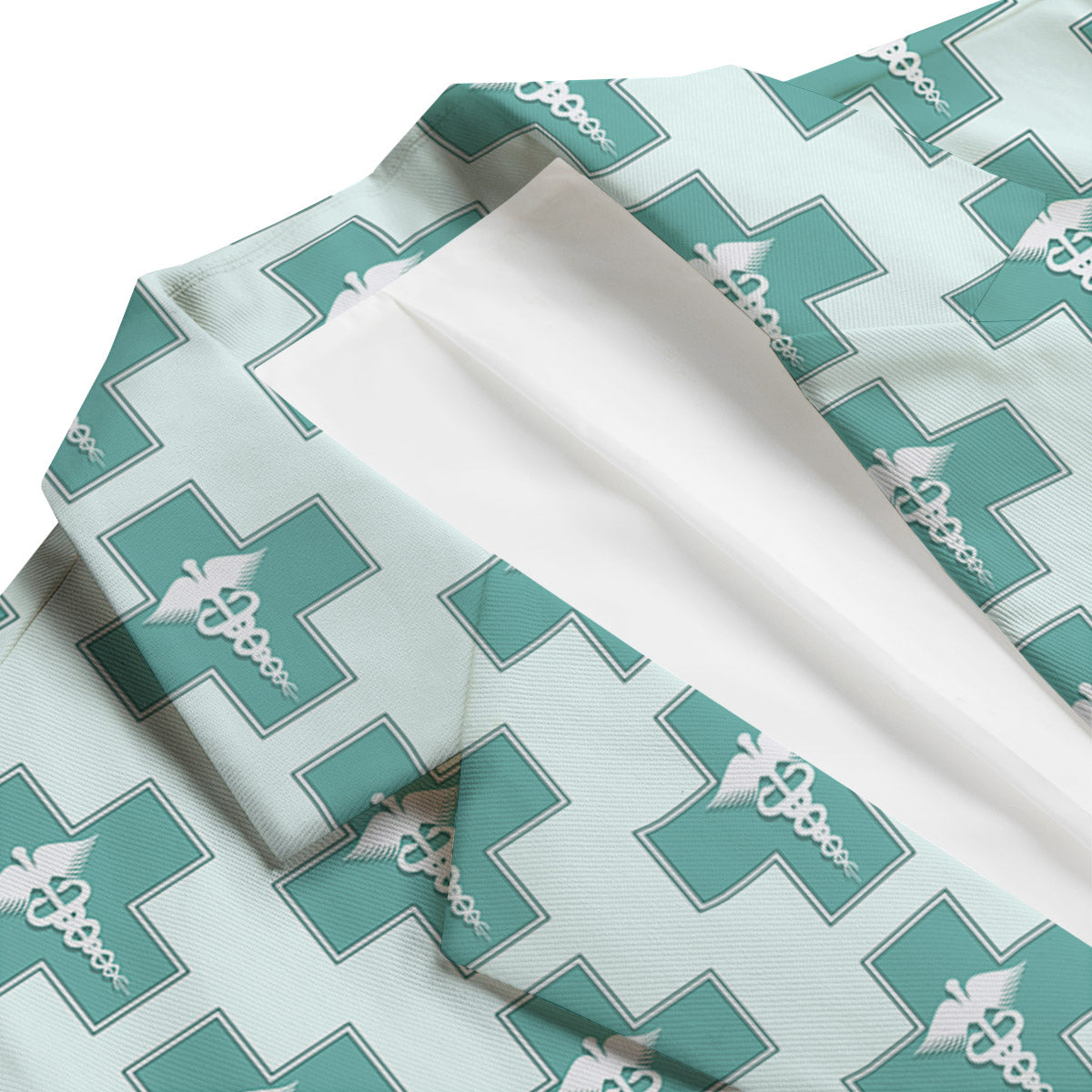 Caduceus Print Pattern Men's Blazer-grizzshop