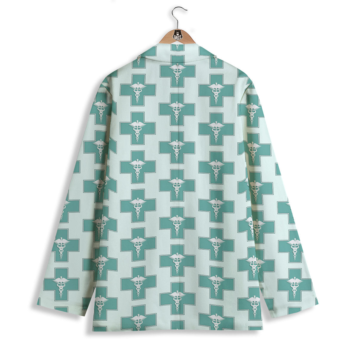 Caduceus Print Pattern Women's Blazer-grizzshop
