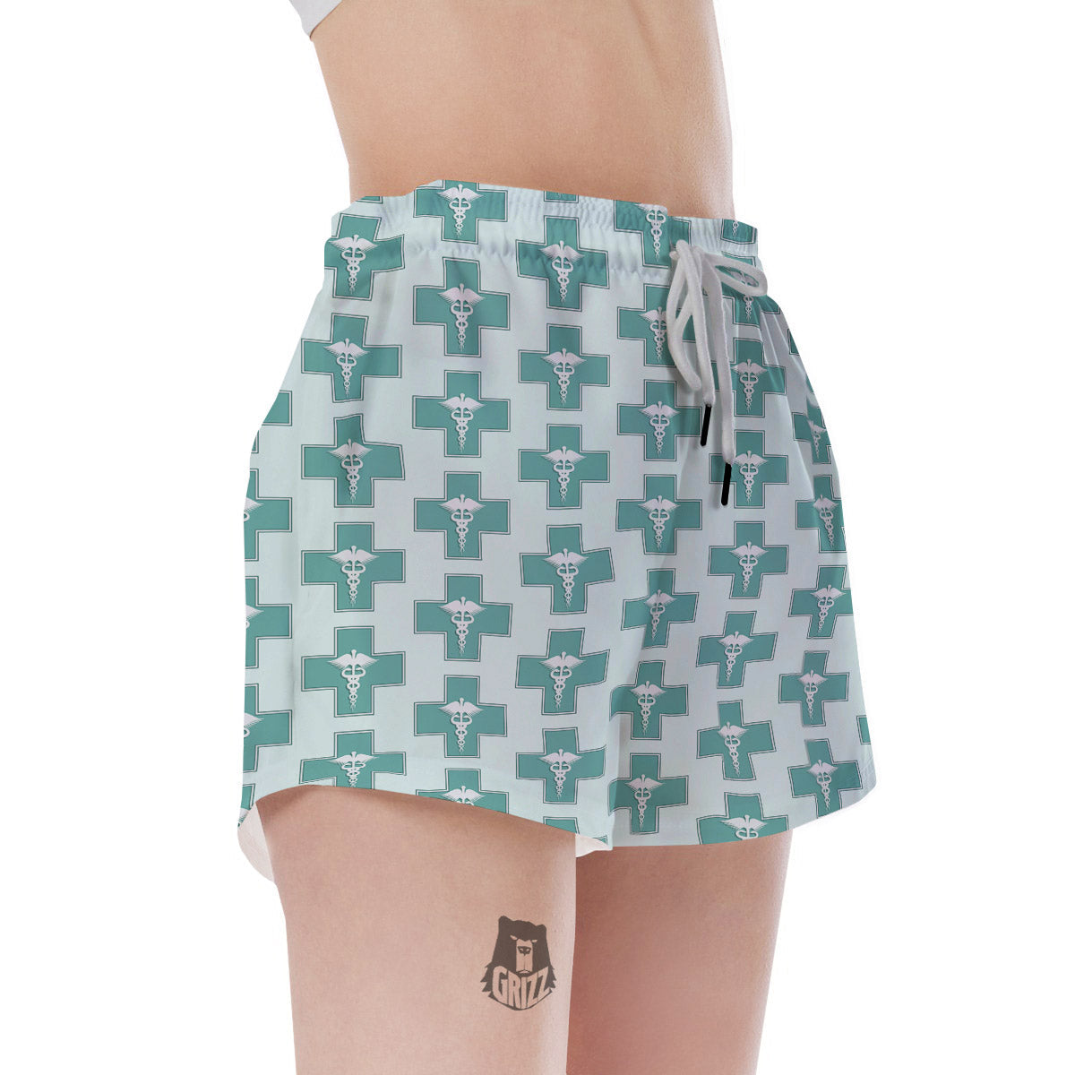Caduceus Print Pattern Women's Shorts-grizzshop