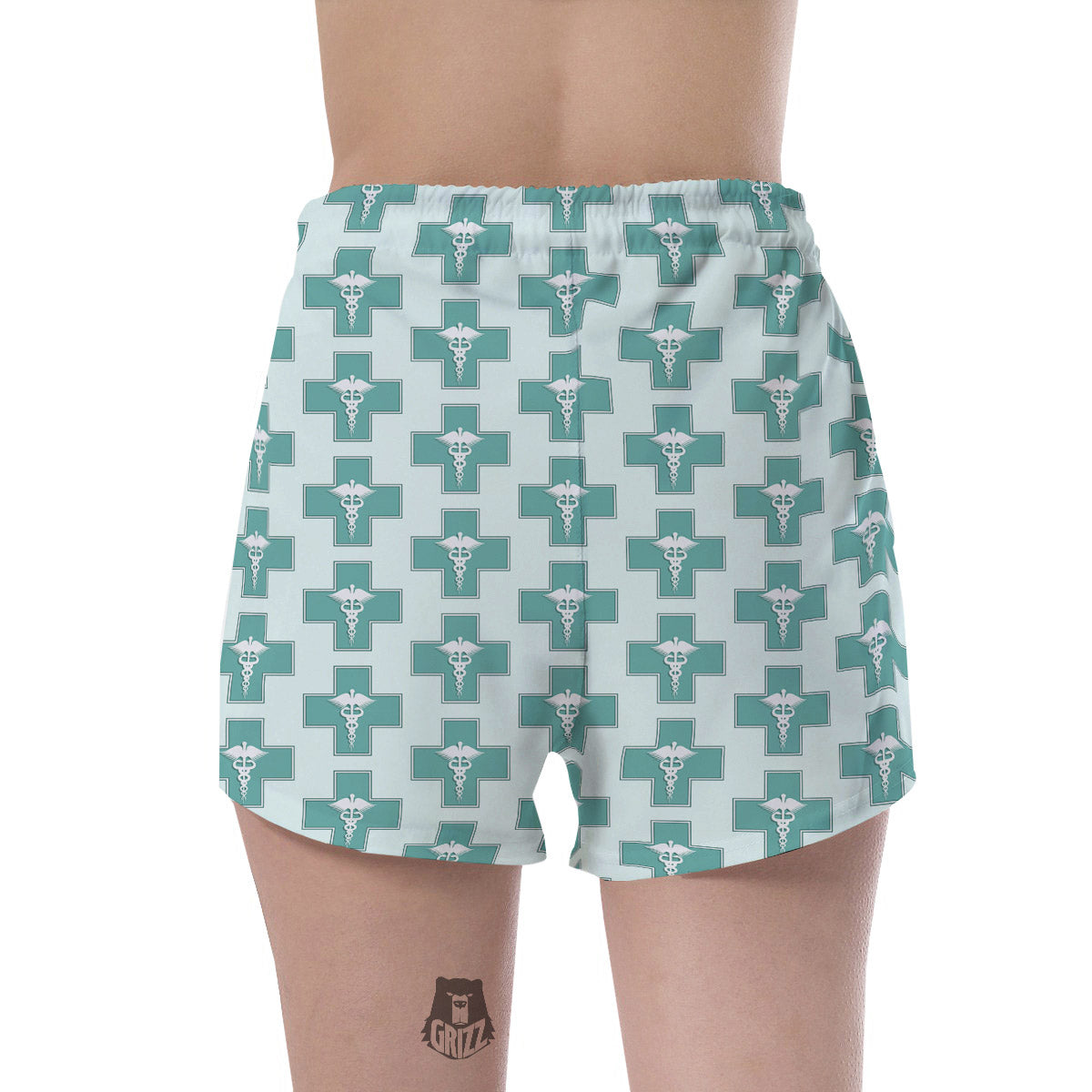 Caduceus Print Pattern Women's Shorts-grizzshop