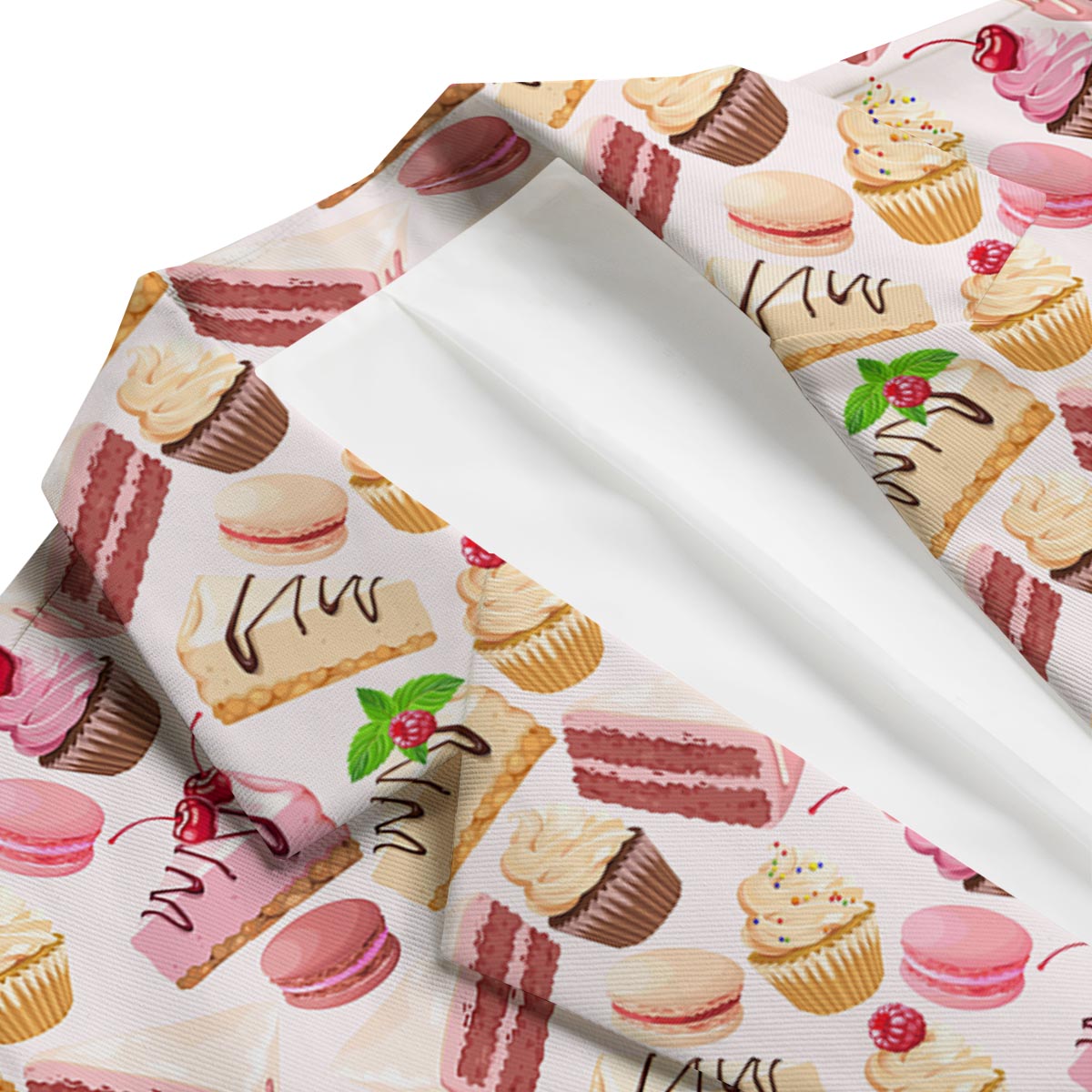 Cake Dessert Pattern Print Men's Blazer-grizzshop
