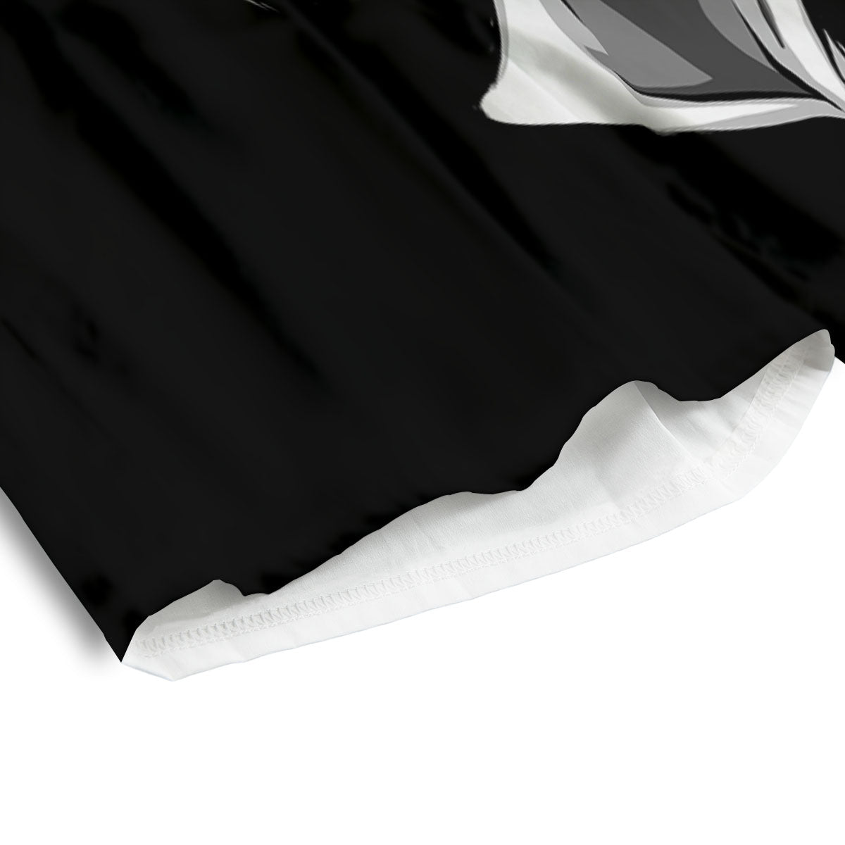 Calavera Girl White And Black Print Men's Athletic Shorts