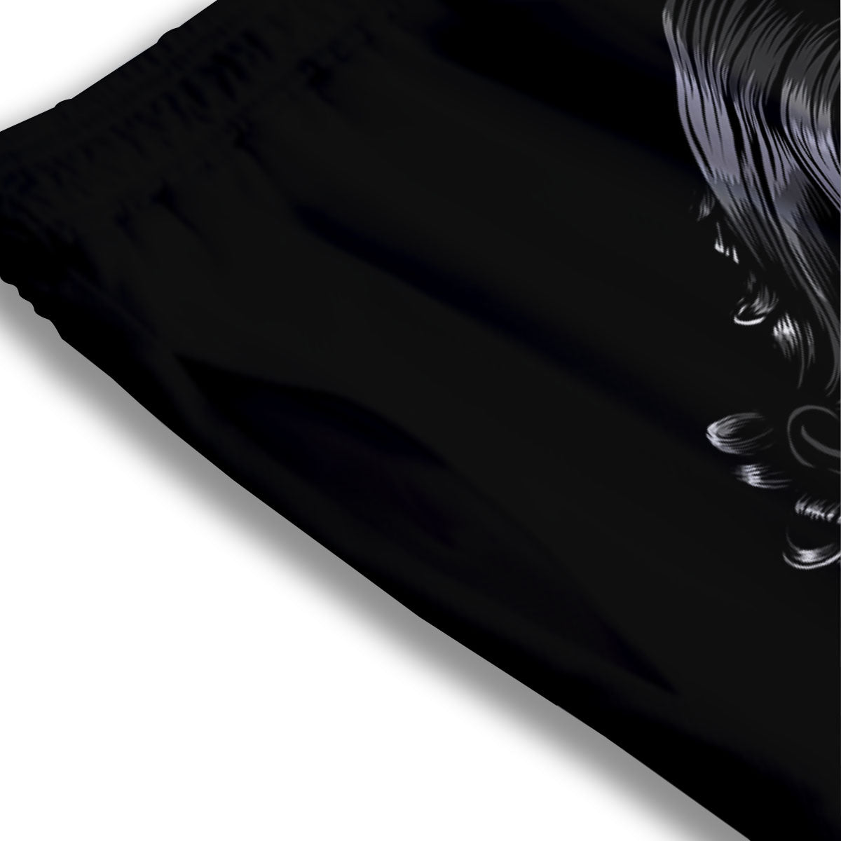 Cute Red Raccoon And Bamboo Print Pattern Mesh Shorts