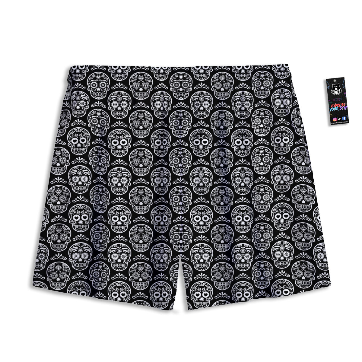 Cute Sushi Rolls Print Pattern Mesh Shorts