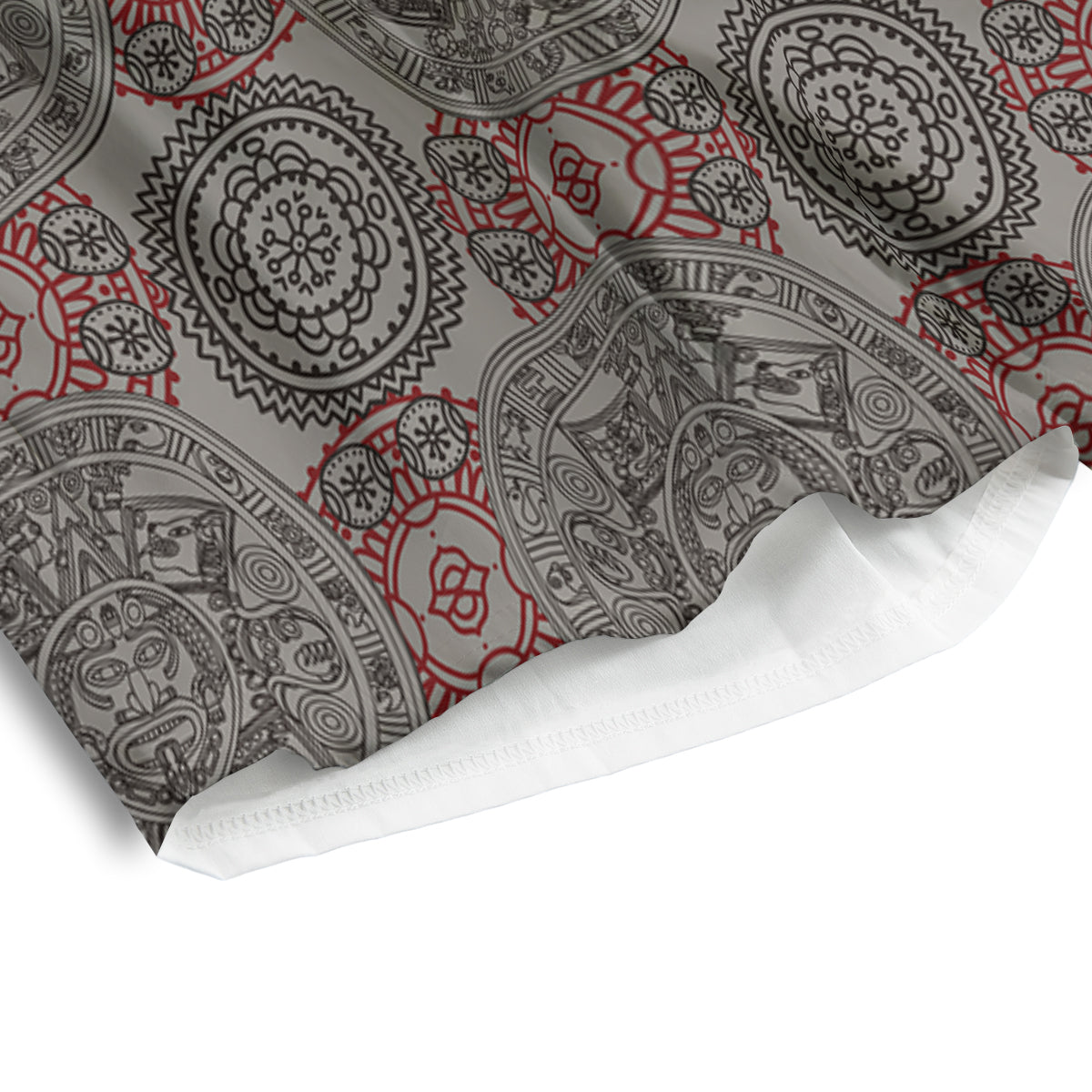 Calendar Aztec Doodle Print Pattern Men's Athletic Shorts