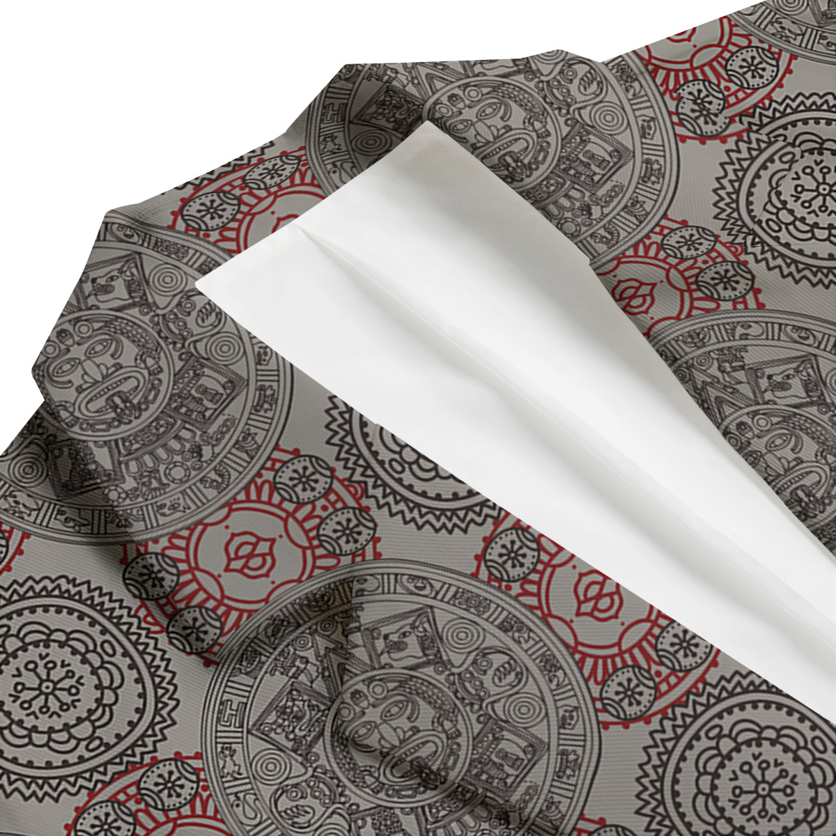 Calendar Aztec Doodle Print Pattern Men's Blazer-grizzshop
