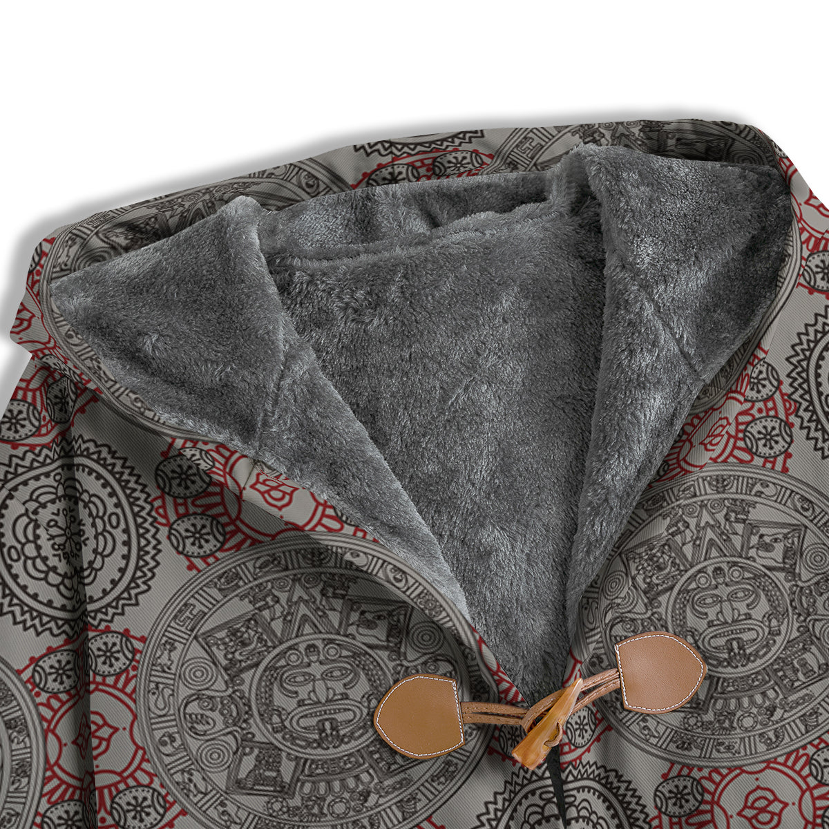 Calendar Aztec Doodle Print Pattern Men's Windbreaker Jacket-grizzshop