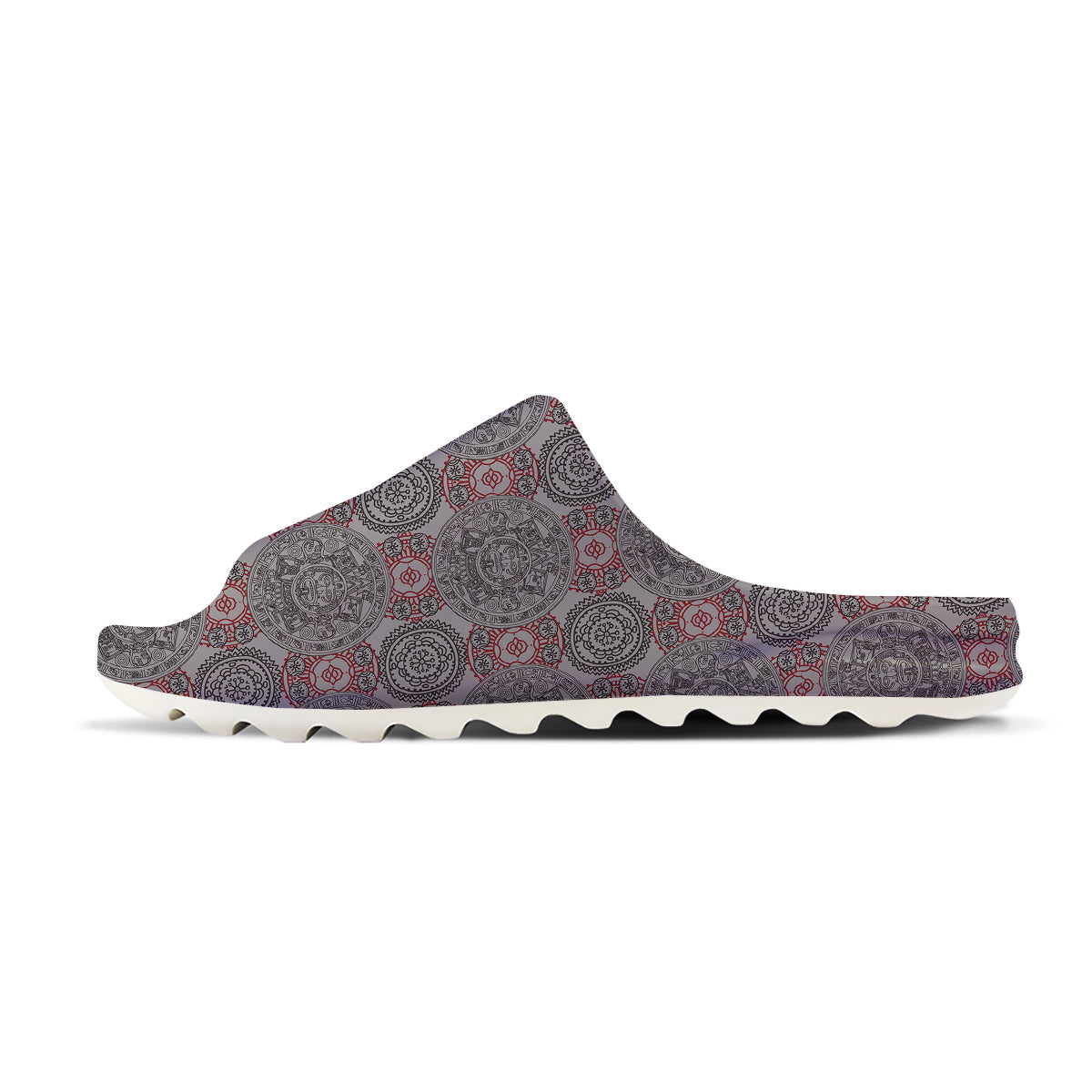 Calendar Aztec Doodle Print Pattern Sandals-grizzshop