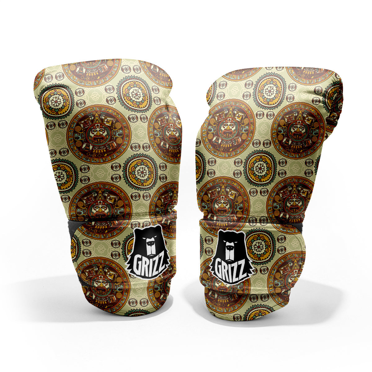 Calendar Aztec Vintage Print Pattern Pro Boxing Glove