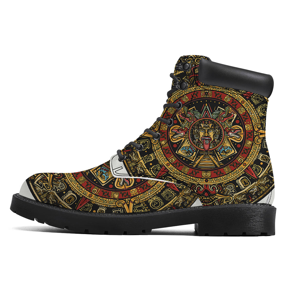 Calendar Mayan Print Boots-grizzshop