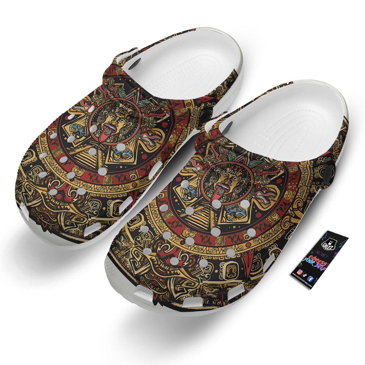 Calendar Mayan Print Clog-grizzshop