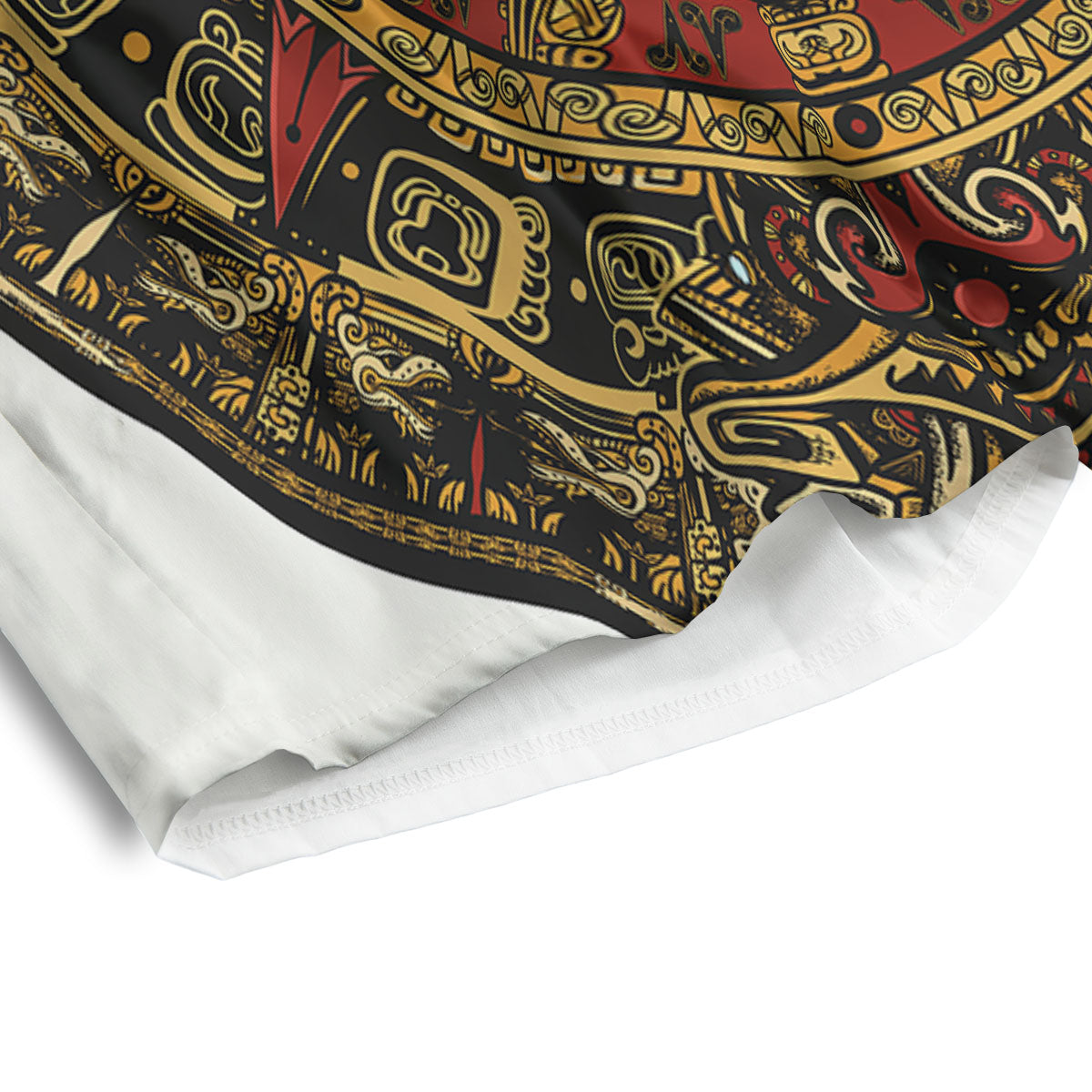 Calendar Mayan Print Men's Athletic Shorts