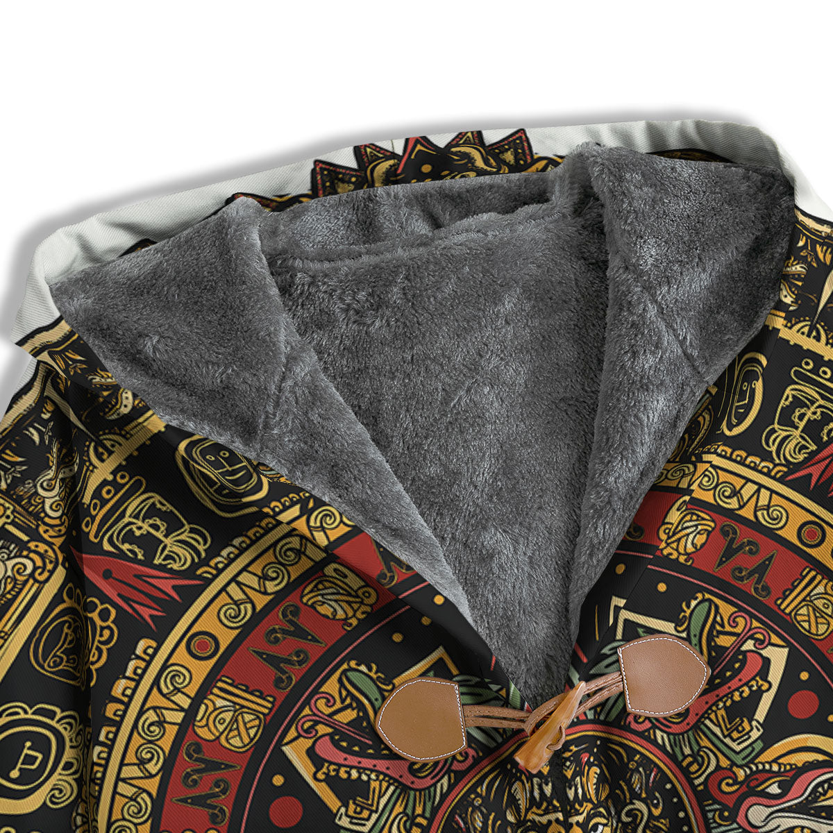 Calendar Mayan Print Men's Windbreaker Jacket-grizzshop