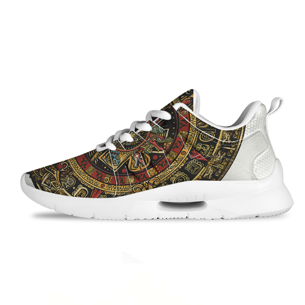 Calendar Mayan Print Tennis Shoes-grizzshop