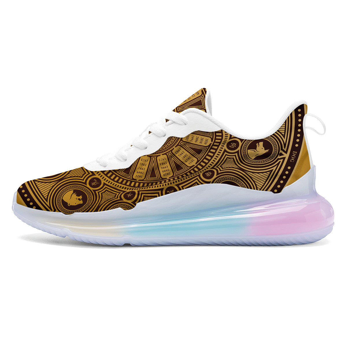 Calendar Signs Chinese Zodiac Print Running Sneakers-grizzshop
