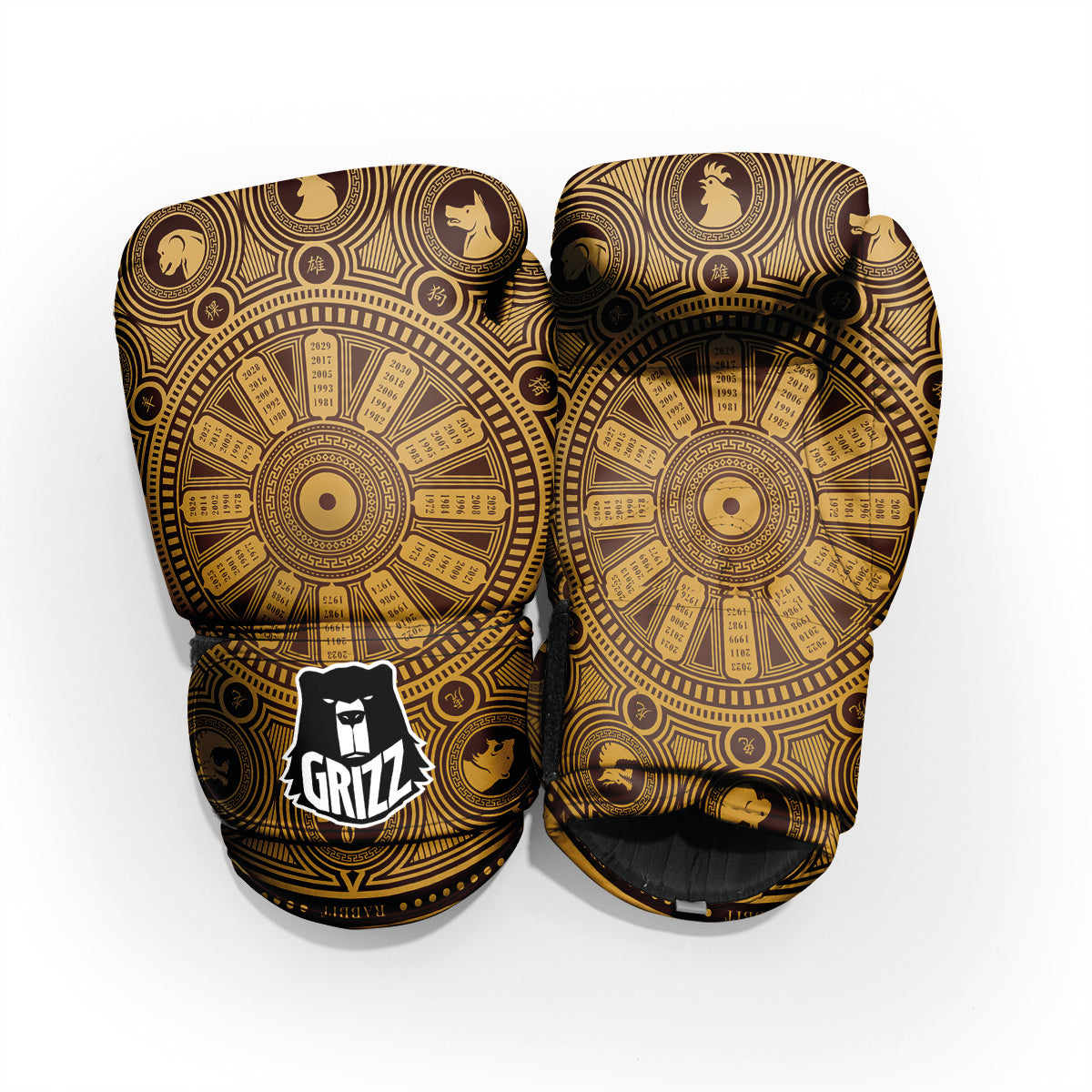 Calendar Signs Chinese Zodiac Print Pro Boxing Glove