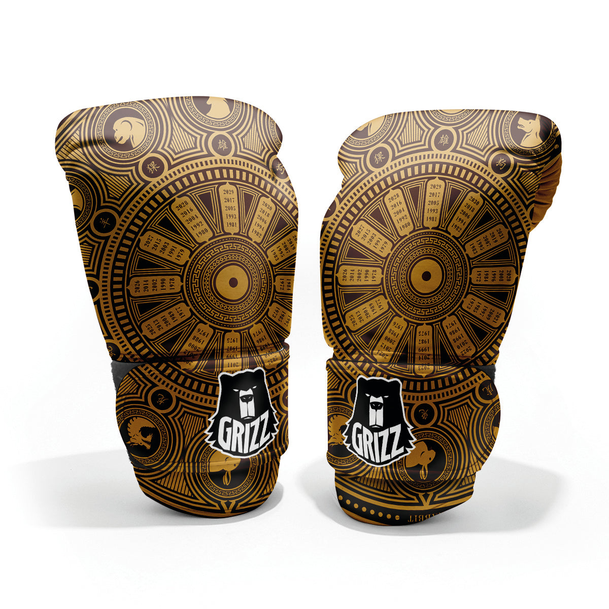Calendar Signs Chinese Zodiac Print Pro Boxing Glove