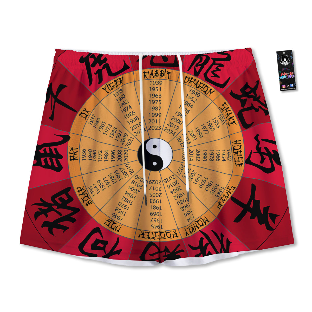 Check Black And Grey Print Pattern Mesh Shorts