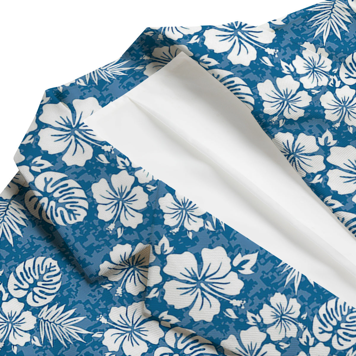 Camo Flower Aloha Hawaiian Print Pattern Men's Blazer-grizzshop