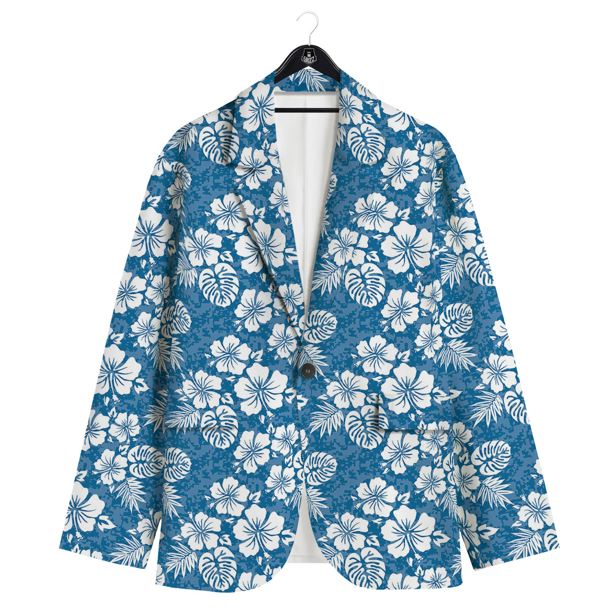 Camo Flower Aloha Hawaiian Print Pattern Men's Sport Coat-grizzshop