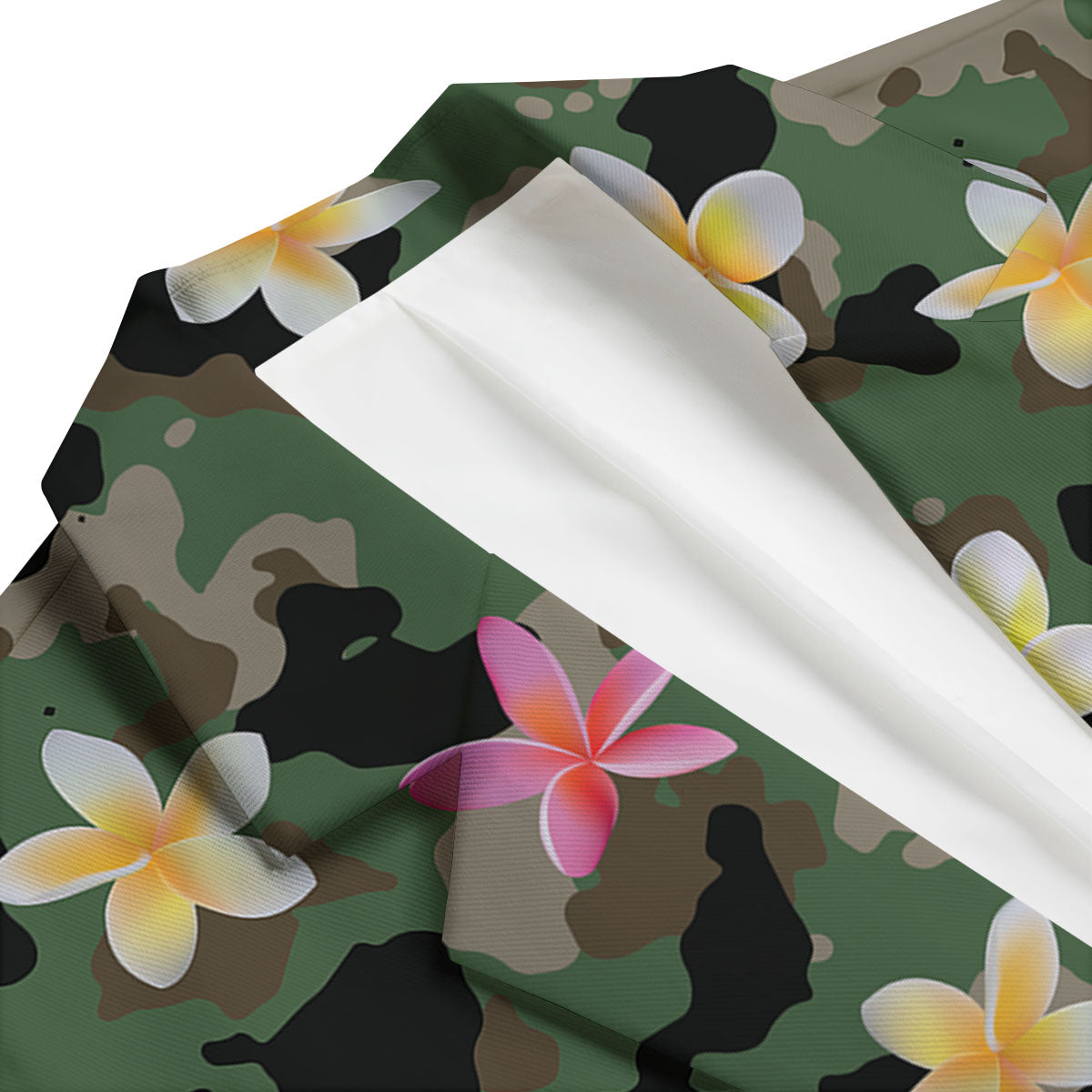 Camo Flower Military Green Print Pattern Men's Blazer-grizzshop
