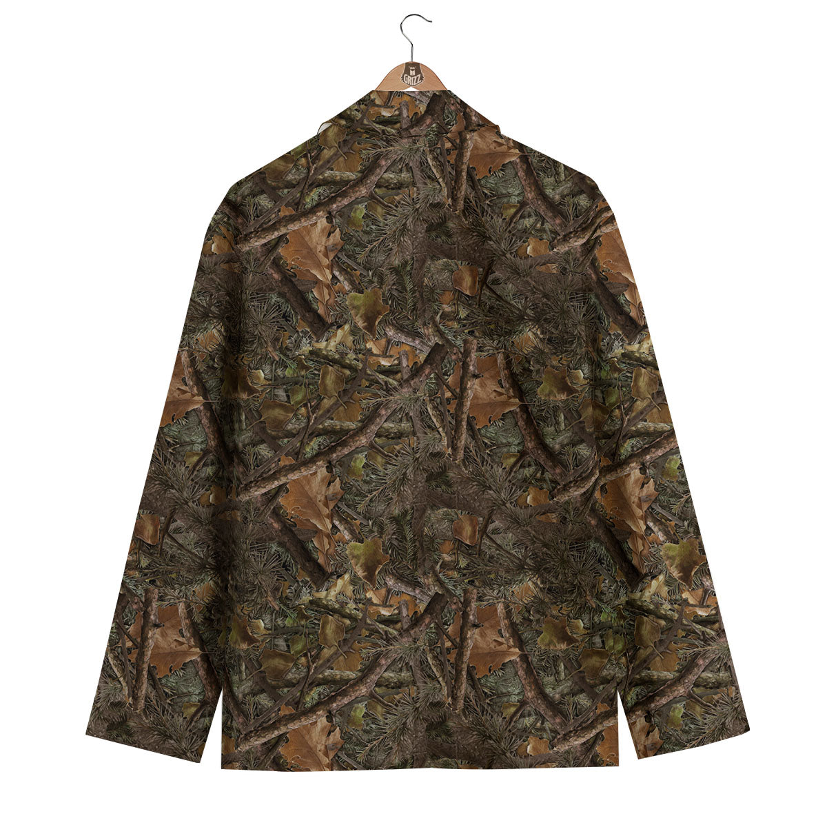 Camo Hunting Print Pattern Men's Blazer-grizzshop