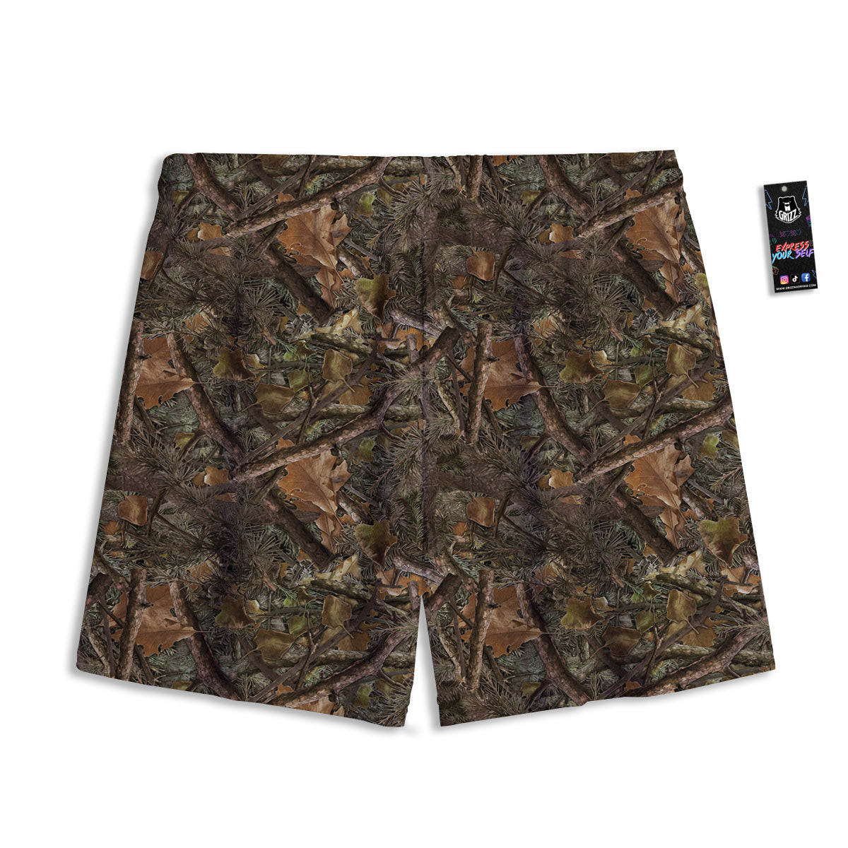 Camo Hunting Print Pattern Mesh Shorts