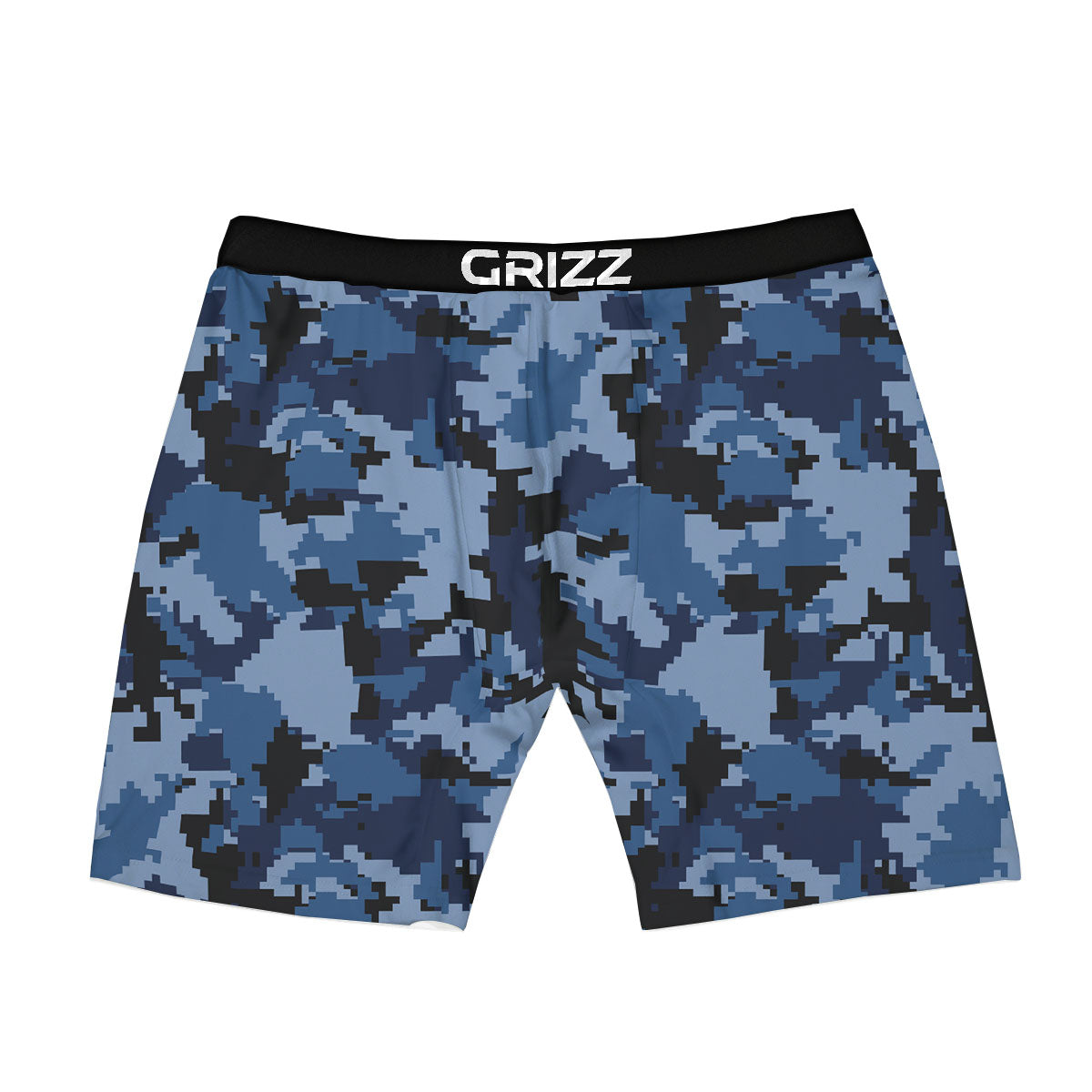 Camo Navy Digital Print Pattern Boxer Briefs-grizzshop